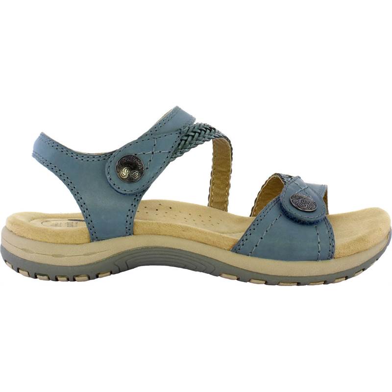 Free Spirit Womens Malibu Leather Touch Fasten Sandals-3